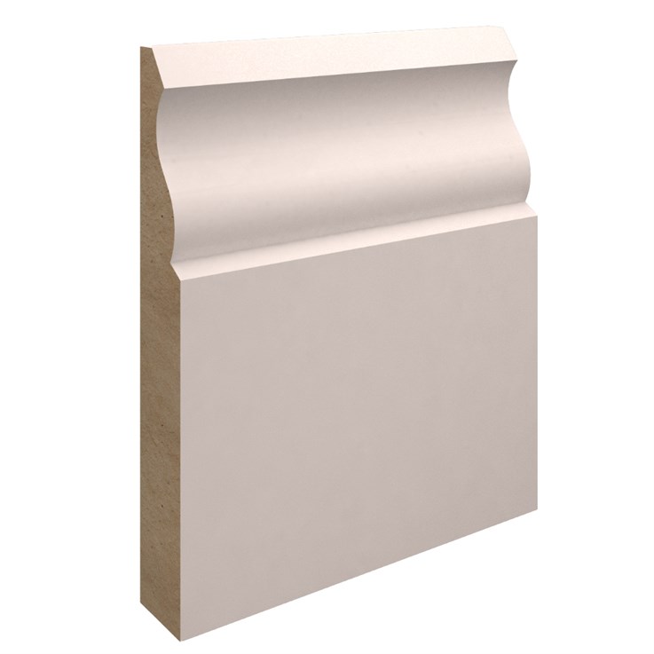 18 x 144 mm MDF Skirting Ogee 1